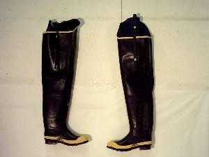 BOOTS; HIP, STEEL TOE SIZE 05 THROUGH 16