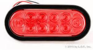 LIGHT; RED OVAL LED S/T/T