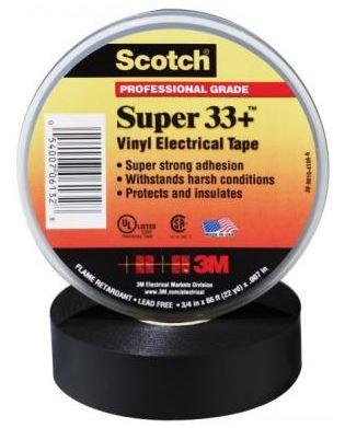 TAPE; ELECTRICAL SUPER 33, 3/4X76FT