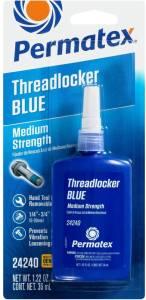 THREADLOCK; PERMATED BLUE MED STRENGTH 1.22 OZ