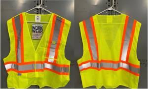 VEST; BREAKAWAY HI-VIZ SAFETY NO LOGO SM-5X